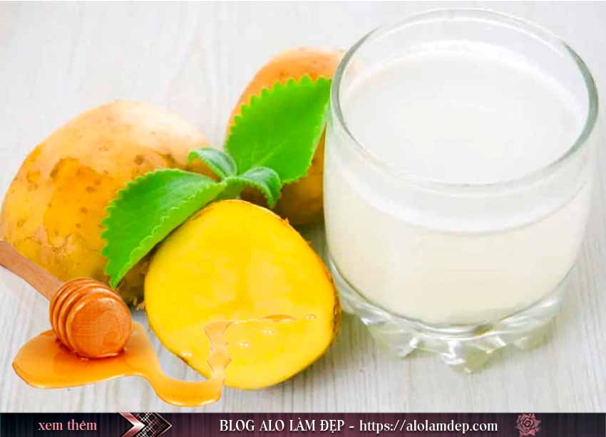 Cách làm trắng da bằng trứng gà và mật ong với sữa tươi