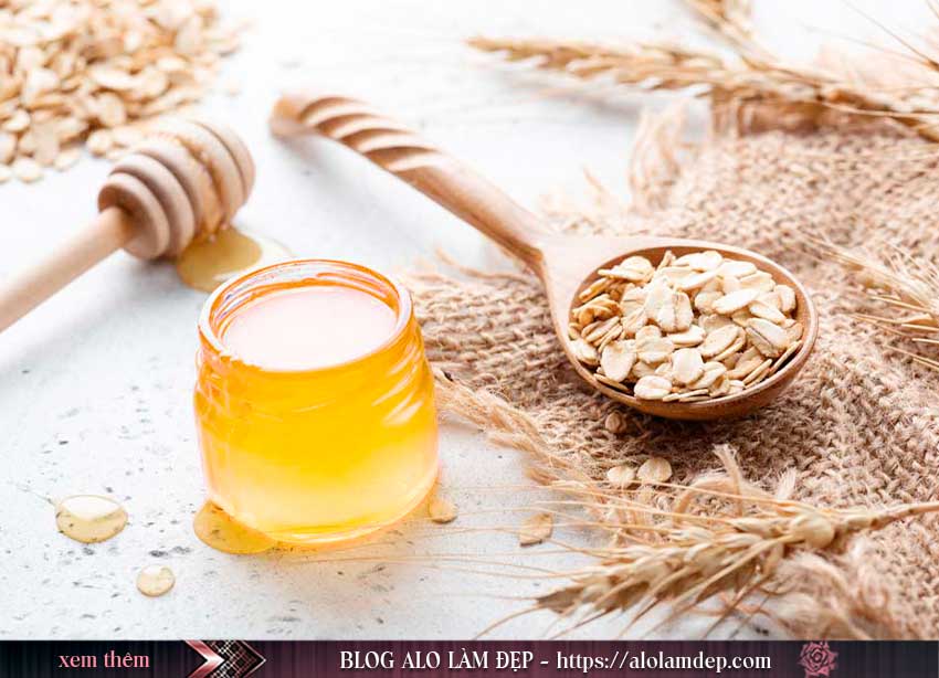 Làm trắng da từ mật ong và bột yến mạch