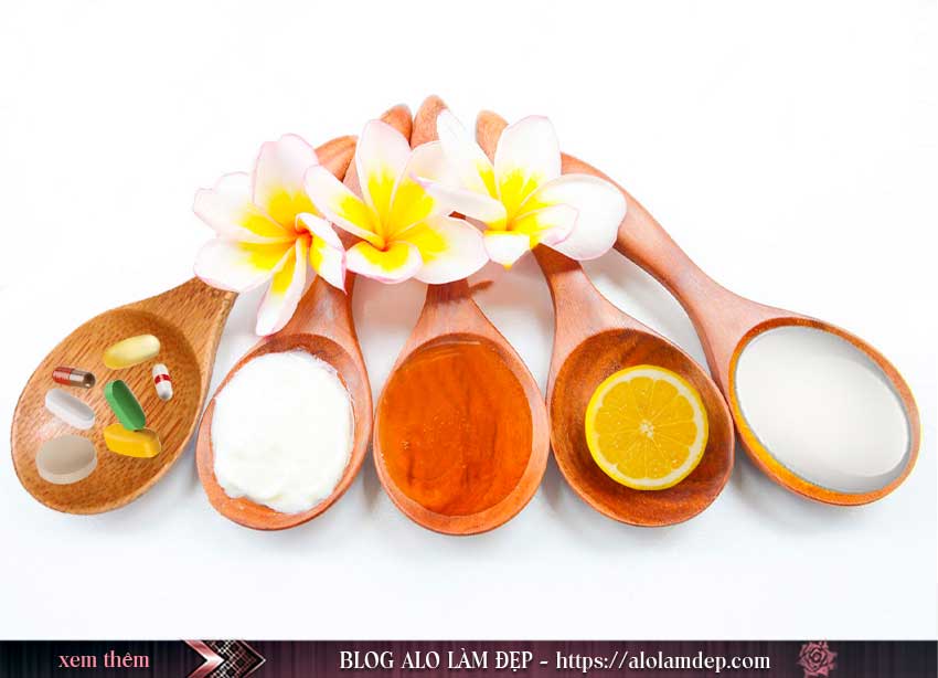 Công thức vitamin E, B1, sữa chua, sữa tươi, chanh và mật ong