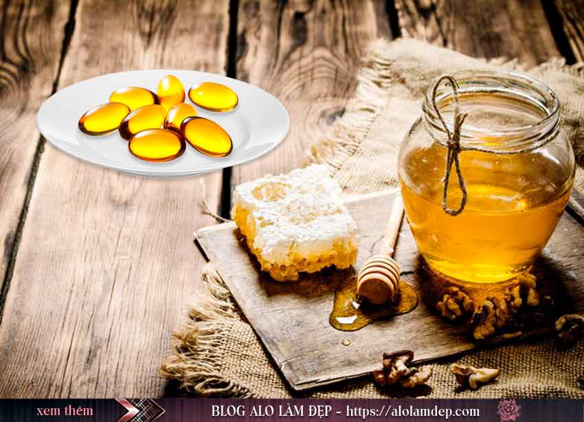Mặt nạ vitamin E và mật ong