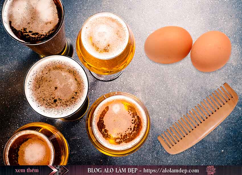 Làm đẹp tóc bằng trứng gà và bia
