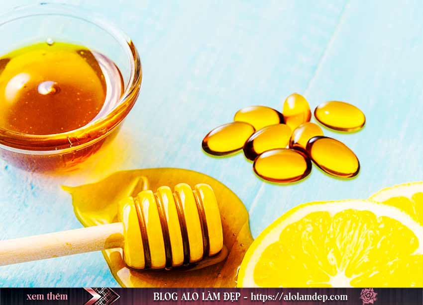 Cách làm đẹp bằng vitamin e và mật ong và chanh