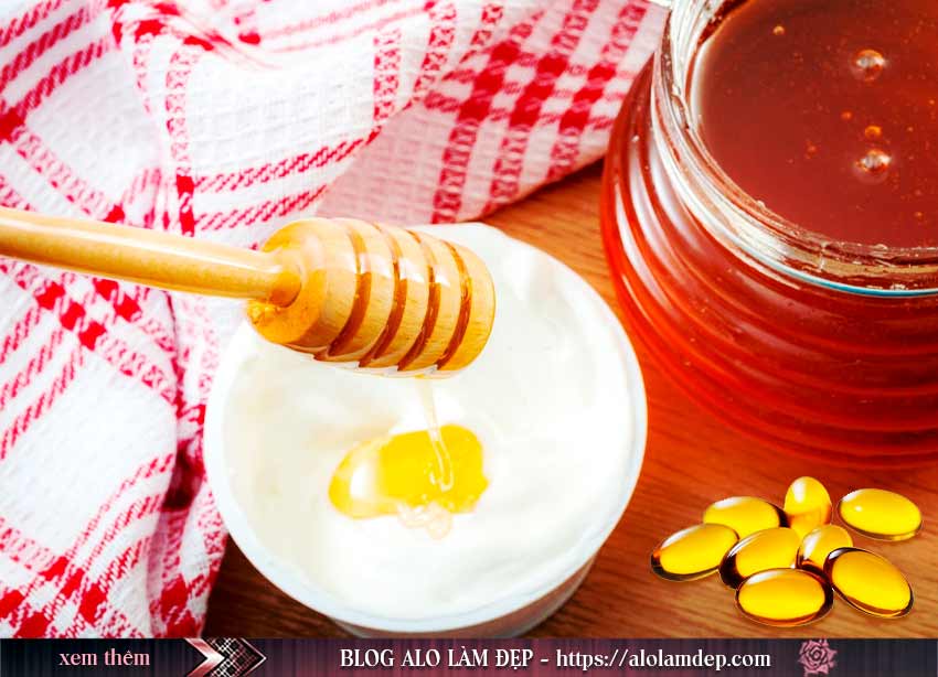 Cách làm đẹp với vitamin E và mật ong, sữa chua