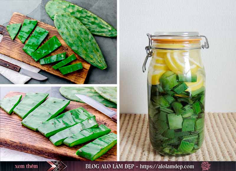 Các bước thực hiện làm nha đam ngâm rượu