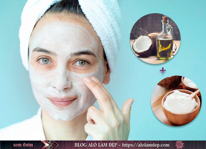 Cách làm đẹp với dầu dừa và sữa chua như đắp mặt nạ 