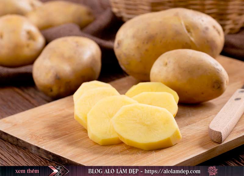Cách làm đẹp da mặt bằng khoai tây trị nếp nhăn, lão hoá
