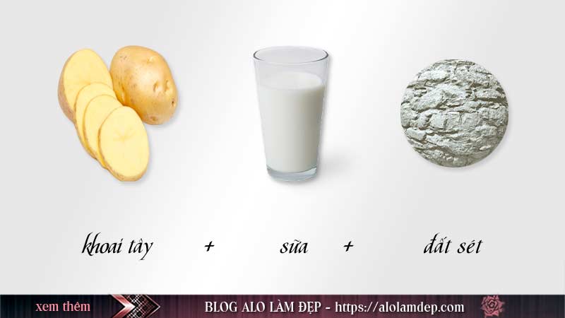Cách làm đẹp với khoai tây và sữa tươi hạn chế dầu