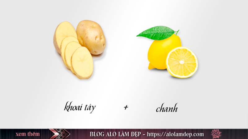 Cách làm đẹp bằng khoai tây làm sáng da
