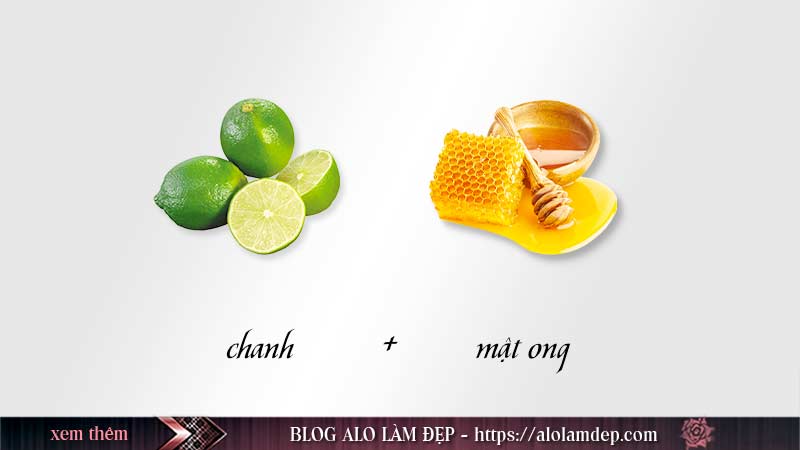 Cách làm đẹp từ chanh trị thâm môi với mật ong
