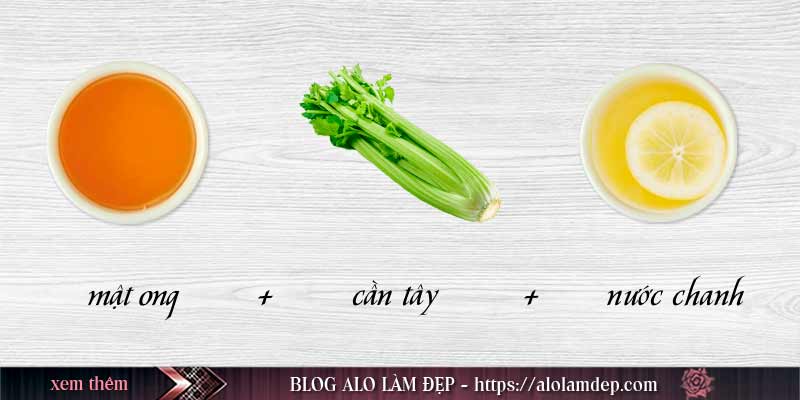 Nguyên liệu mặt nạ rau cần tây giúp trị mụn đầu đen