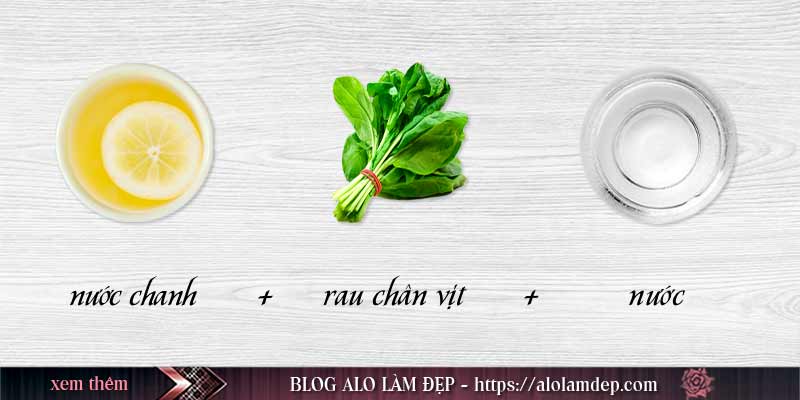 Nguyên liệu cách làm đẹp da bằng rau chân vịt làm trắng da
