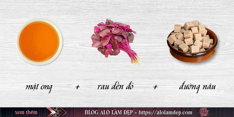 Nguyên liệu loại bỏ tế bào chết - làm trắng da bằng rau dền đỏ