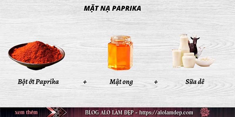 Mặt nạ tẩy tế bào chết tại nhà bằng Paprika