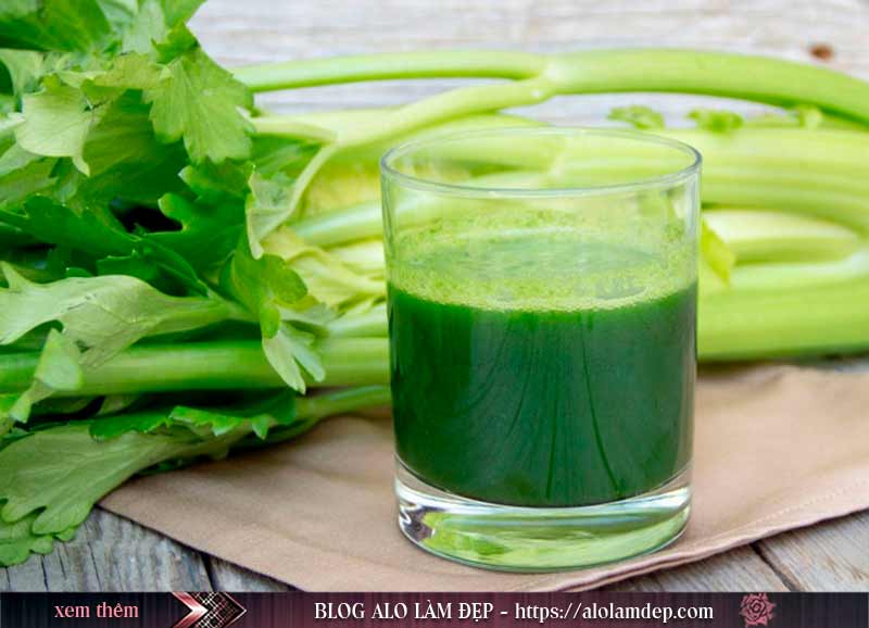 Nước ép cũng là cách làm đẹp với cần tây cực kỳ hiệu quả