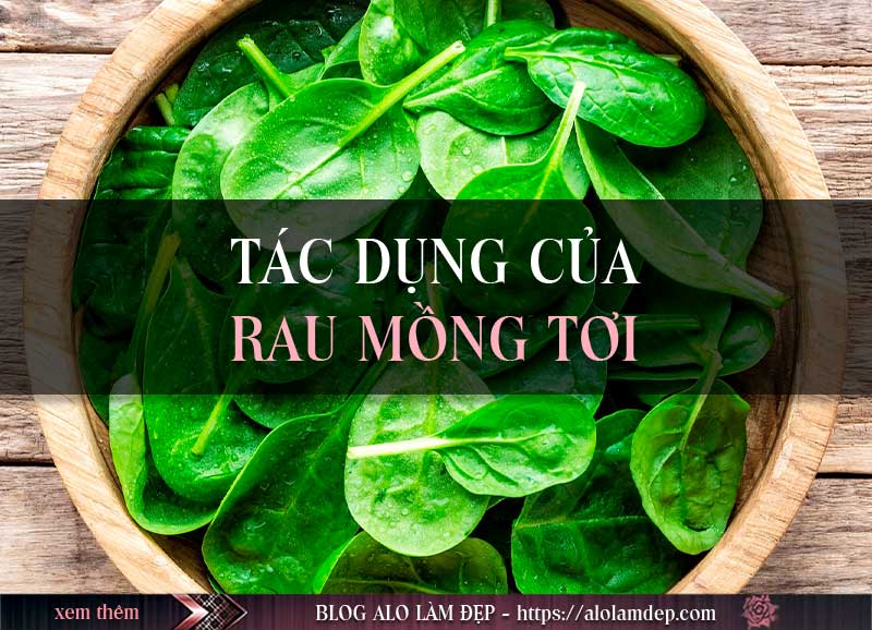 Tác dụng từ cách làm đẹp từ rau mồng tơi