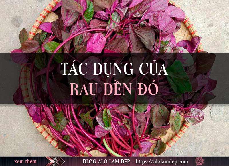 Tác dụng của cách làm đẹp rau dền đỏ trong làm đẹp