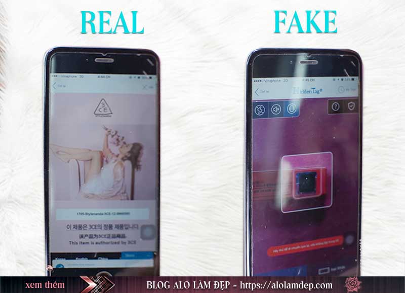 Sử dụng Hidden Tag để check sản phẩm từ thương hiệu 3CE