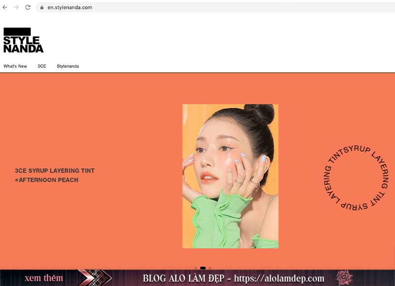 Các website mua son 3CE chính hãng