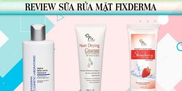 Review sữa rửa mặt Fixderma