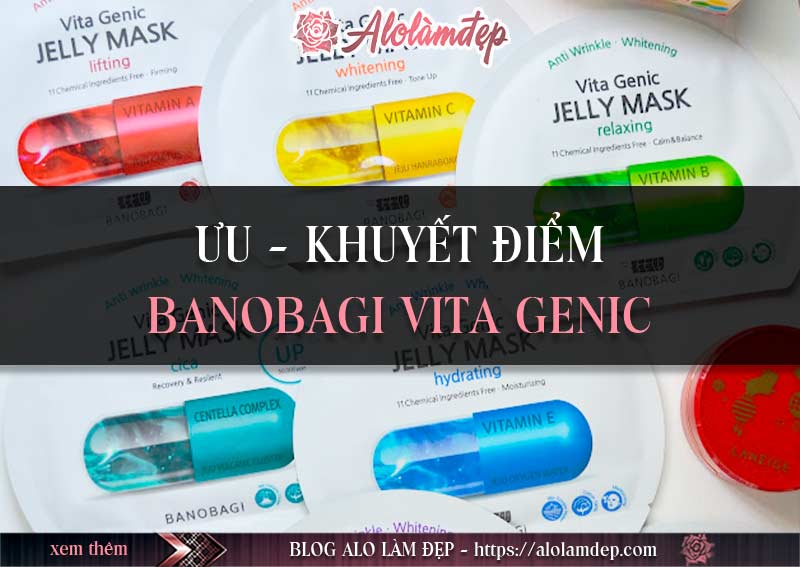 Chất gel của mặt nạ giấy Banobagi Vita Genic Jelly Mask rất mát