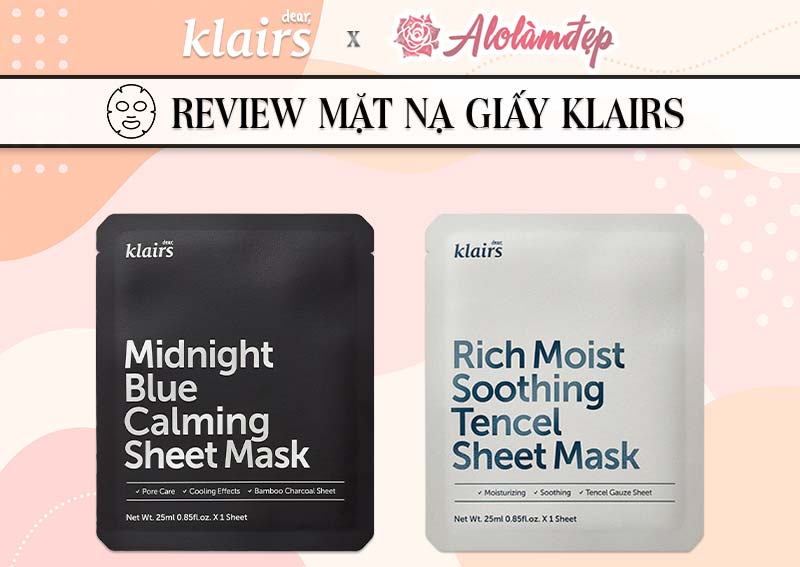 Review mặt nạ giấy Klairs