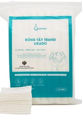 Bông tẩy trang Likado review