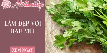 Cách làm đẹp từ rau mùi tại nhà