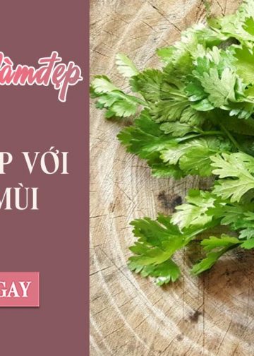 Cách làm đẹp từ rau mùi tại nhà