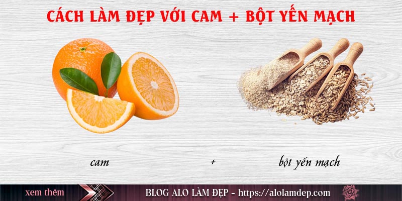 Mặt nạ vỏ cam và bột yến mạch