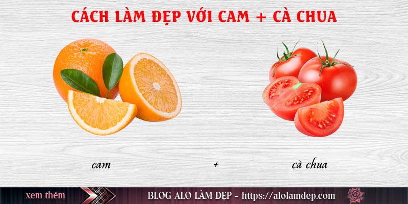 Mặt nạ vỏ cam và cà chua