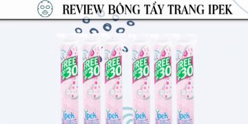 Bông tẩy trang iPek review