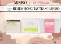 Review bông tẩy trang Miniso