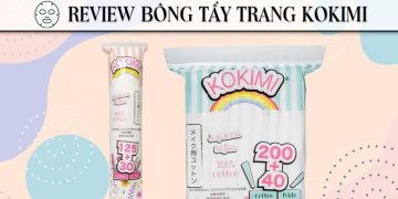 Review bông tẩy trang Kokimi