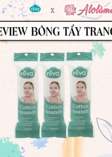 Review bông tẩy trang Niva