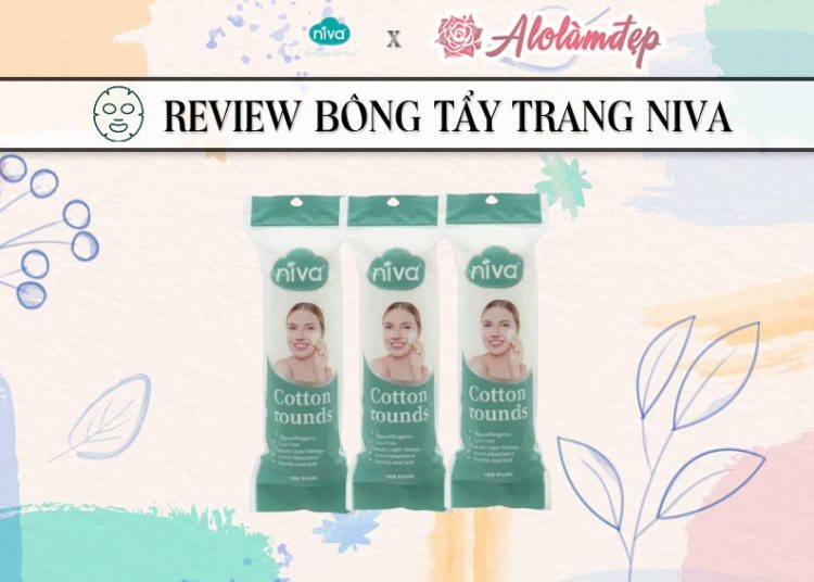 Review bông tẩy trang Niva