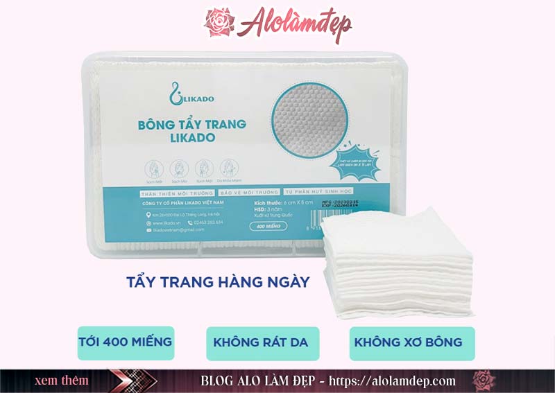 Ưu điểm của bông tẩy trang Likado